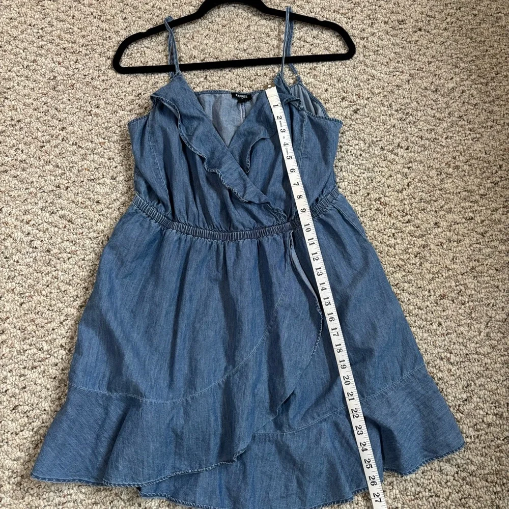 Flowy Denim Sundress Size Large - Picture 3 of 7